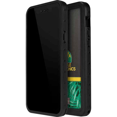 NBA Seattle SuperSonics Retro Palms iPhone 15 Pro Waterproof Case